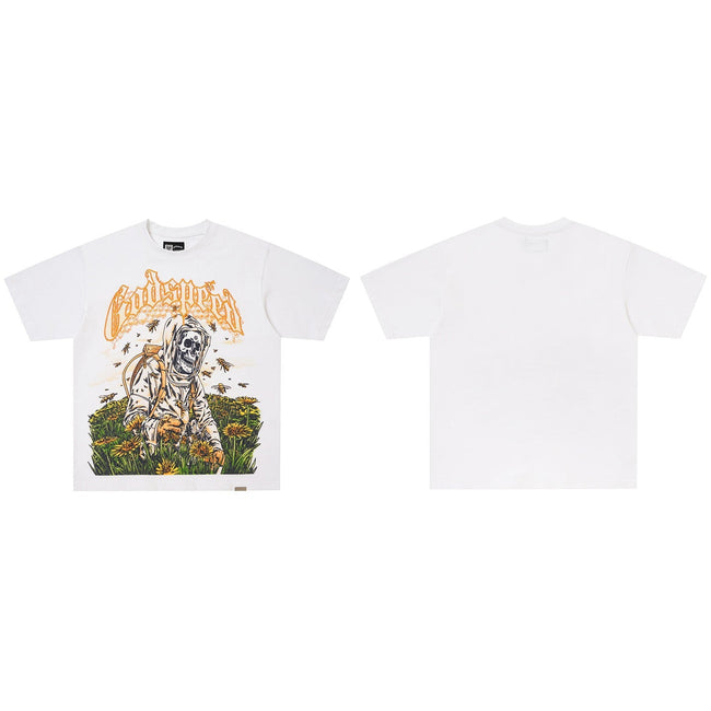 GodSpeed Washed Black Sunset Graphic Tee Hover Image
