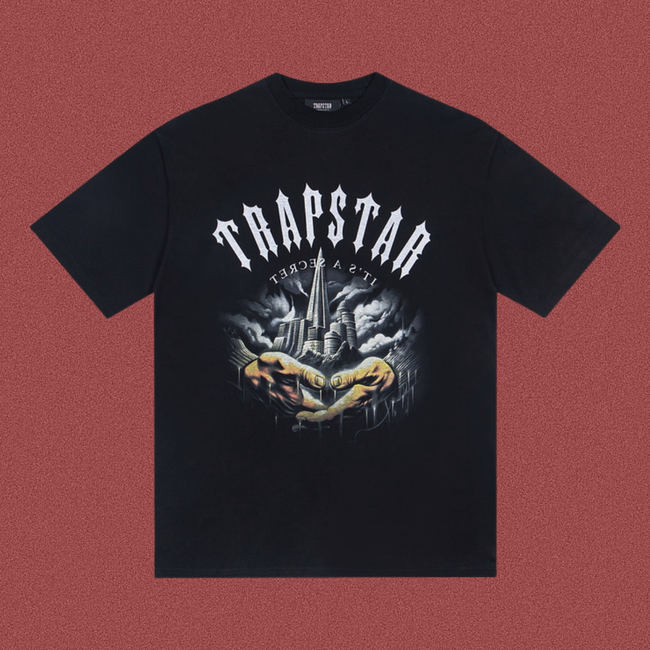 TRAPSTAR Secret Graphic T-Shirt Black Hover Image