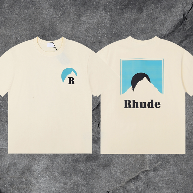 RHUDE Mountain Sunset T-Shirt Hover Image
