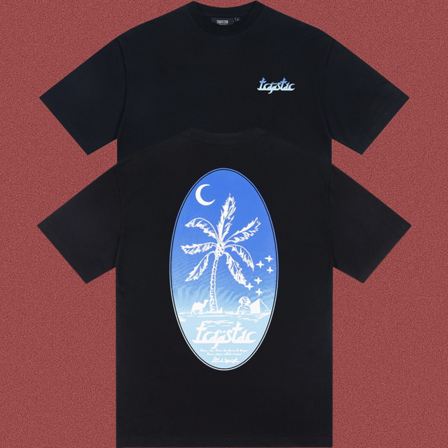TRAPSTAR Palm Tree Graphic T-Shirt Black Hover Image