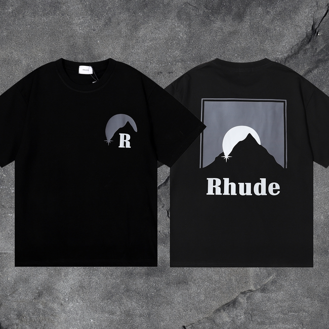 RHUDE Mountain Moon Graphic T-Shirt Hover Image