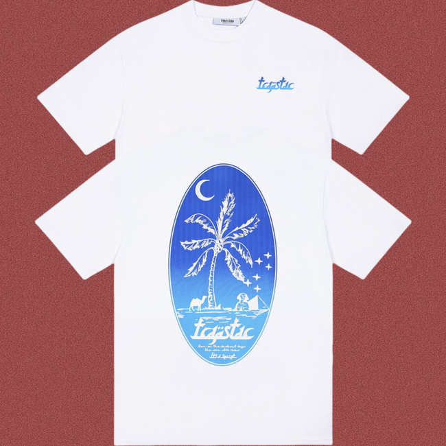 TRAPSTAR Palm Tree Graphic T-Shirt White Hover Image
