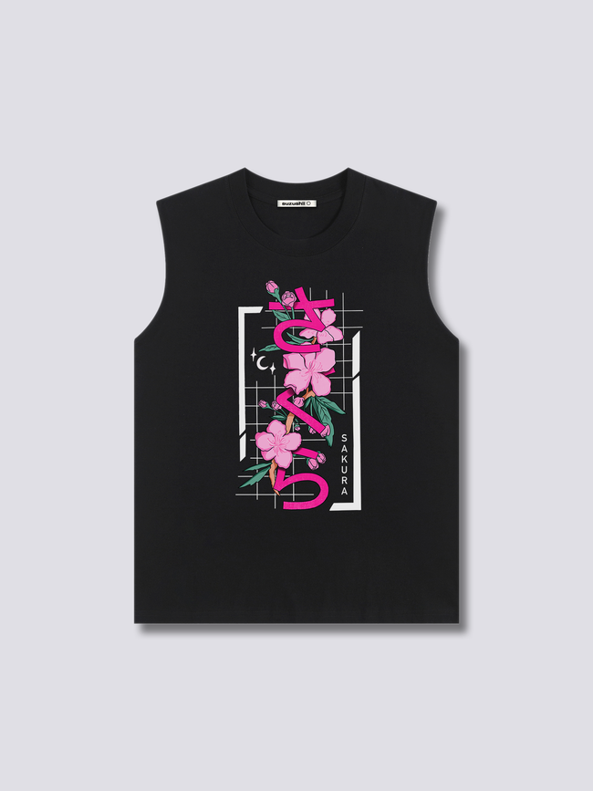 Front Print - Sakura Tank Top Hover Image