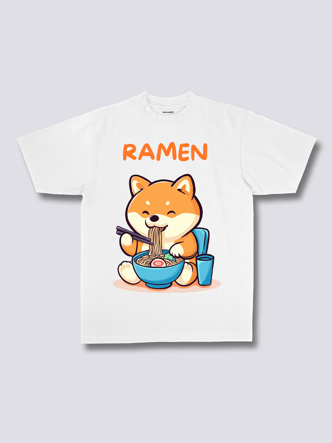 Front Print - Shiba Ramen T-Shirt Hover Image
