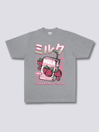 Front Print - Strawberry Milk T-Shirt