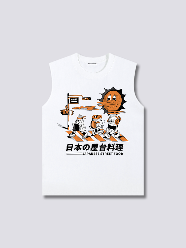 Front Print - Street Food Tank Top Hover Image