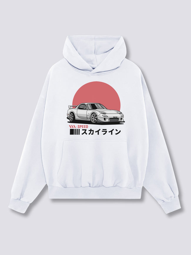 Front Print - Sunrise Drive Hoodie Hover Image