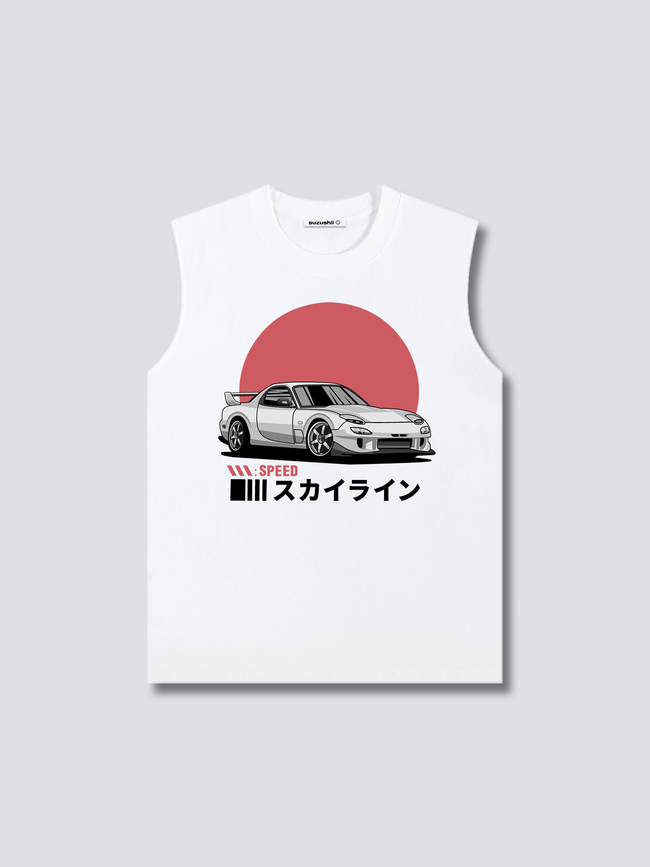 Front Print - Sunrise Drive Tank Top Hover Image