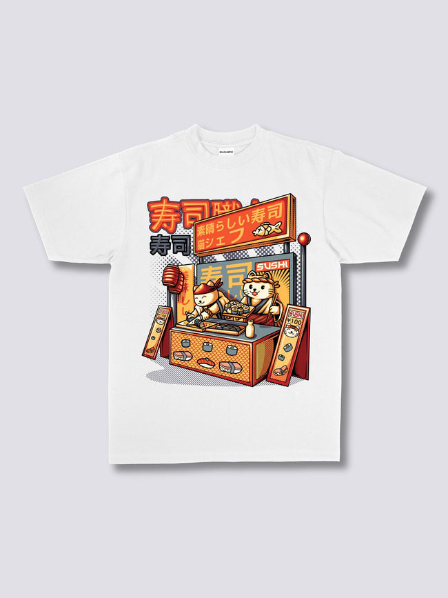 Front Print - Sushi Shop T-Shirt Hover Image
