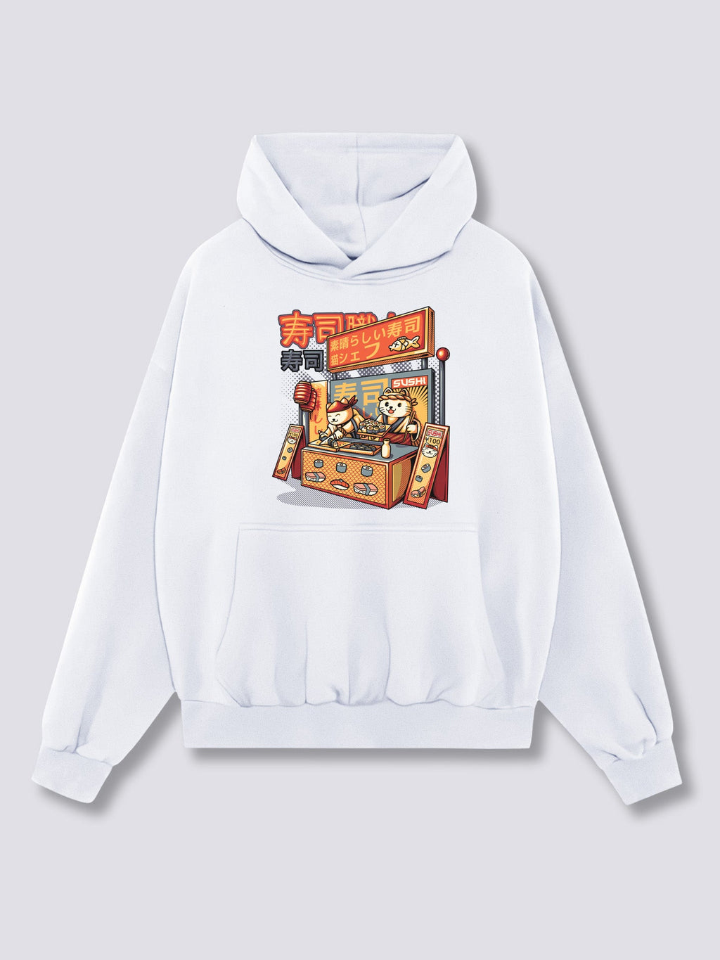 Front Print - Sushi Shop Hoodie