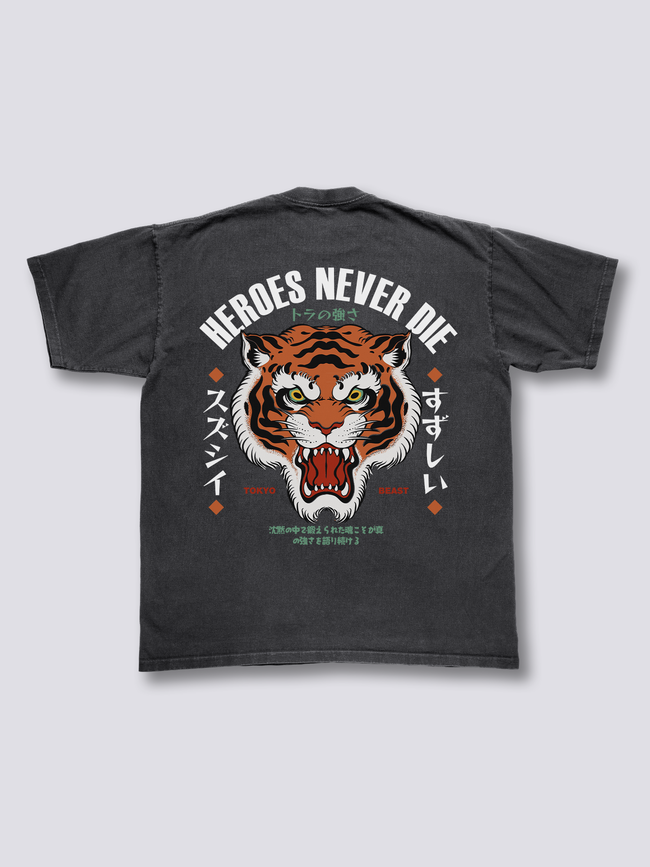 Tiger Hero Vintage T-Shirt Hover Image