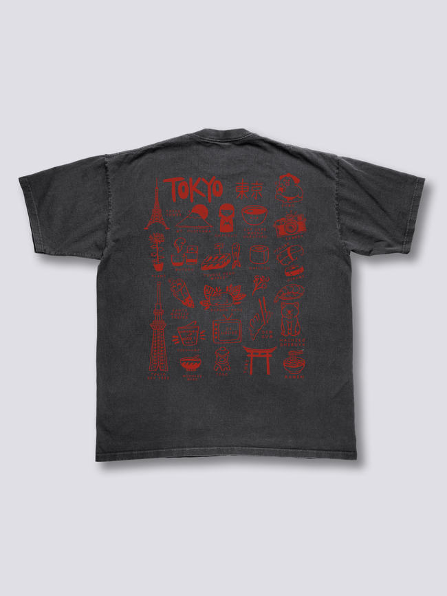 Tokyo Memory Board Vintage T-Shirt Hover Image