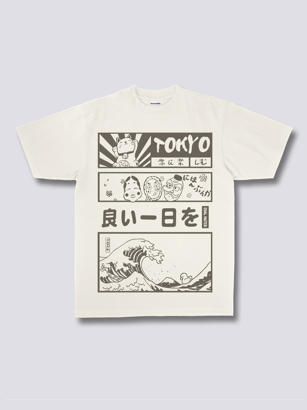 Front Print - Tokyo Wave T-Shirt