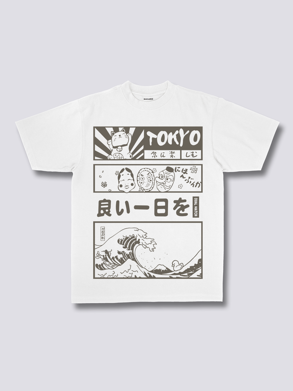Front Print - Tokyo Wave T-Shirt
