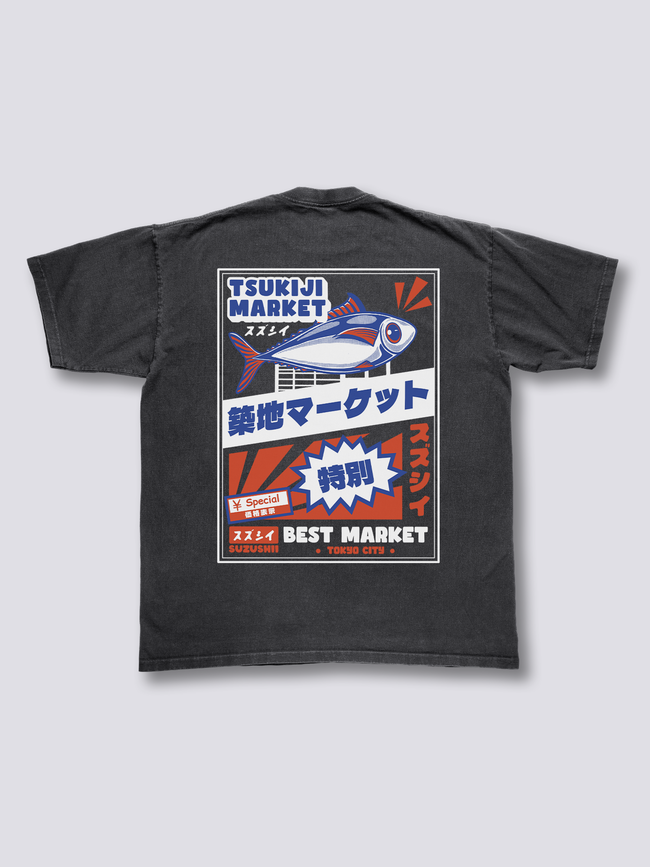 Tsukiji Market Vintage T-Shirt Hover Image