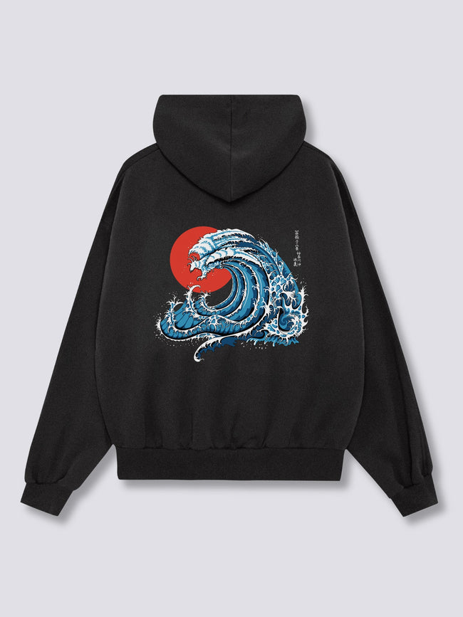 Wavy Phoenix Hoodie Hover Image