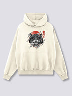 Front Print - White Tiger Hoodie