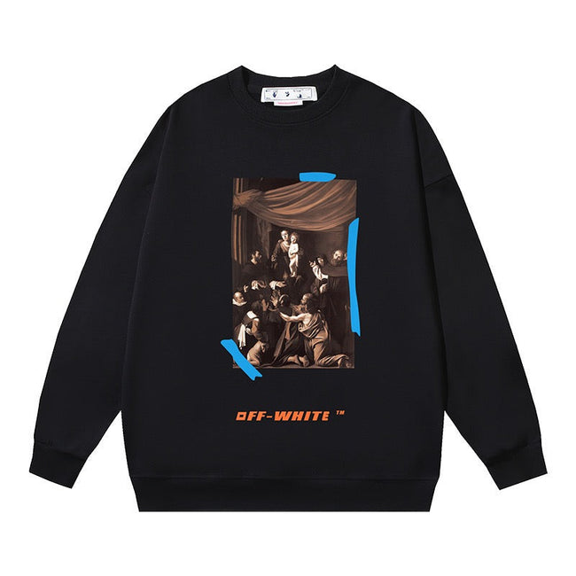 Off-White Artwork Logo Graphic Sweatshirt Black Hover Image