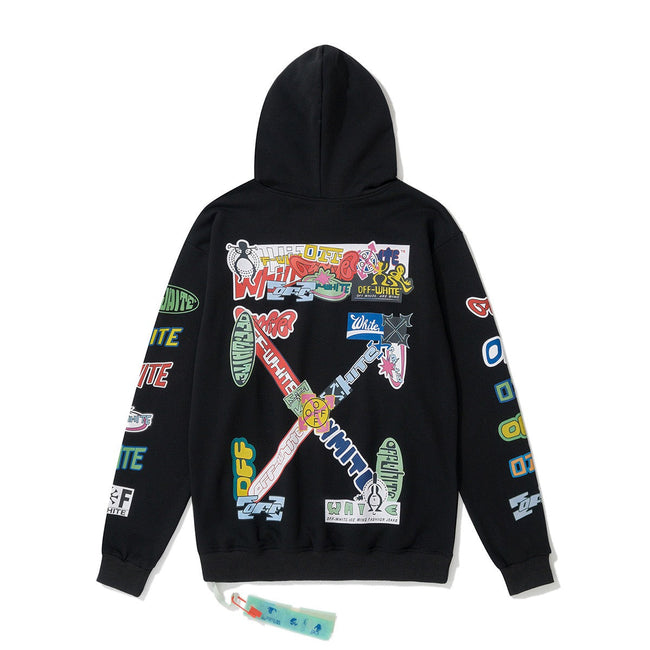Off-White Black Colorful Arrow Hoodie Hover Image