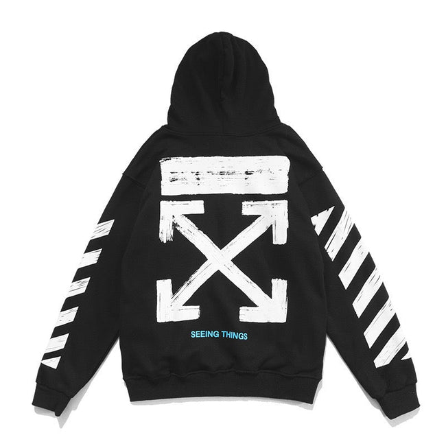 Off-White™ Black Arrow Graphic Pullover Hoodie Hover Image