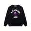 A BATHING APE Camo Ape Head Crewneck Sweatshirt