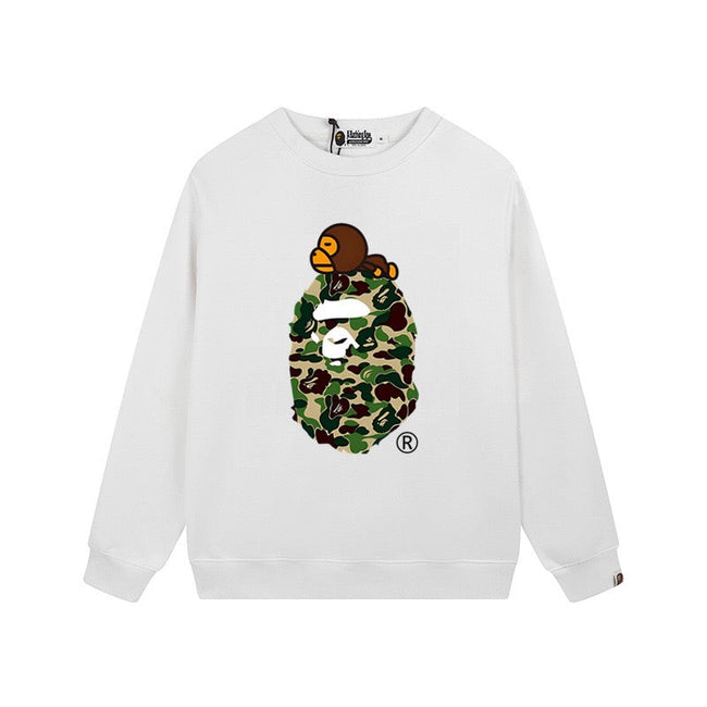 A BATHING APE Camo Ape Head Crewneck Sweatshirt Hover Image