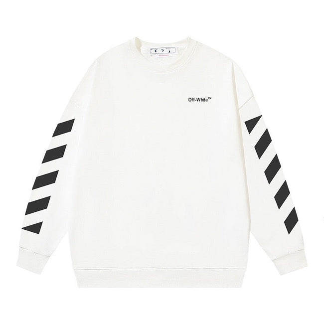 Off-White Diagonal Stripe Logo Sweatshirt White Hover Image