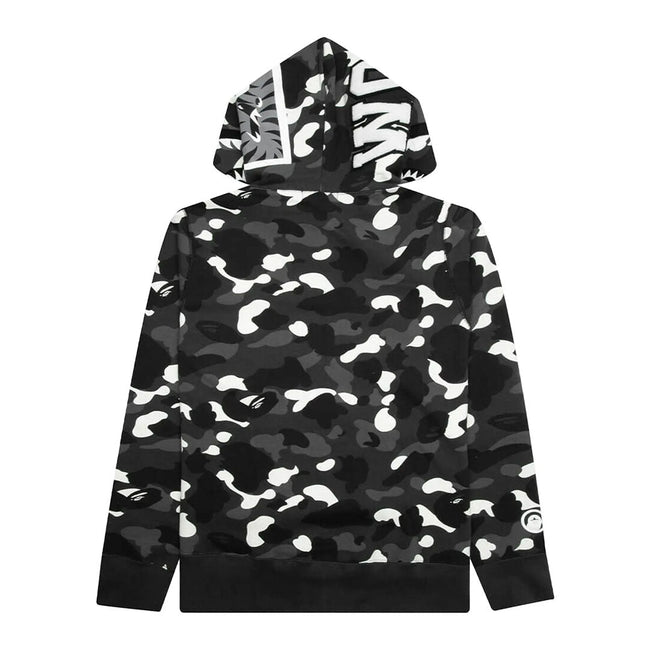 BAPE City Camo Shark Full Zip Hoodie 'Black' Main Image