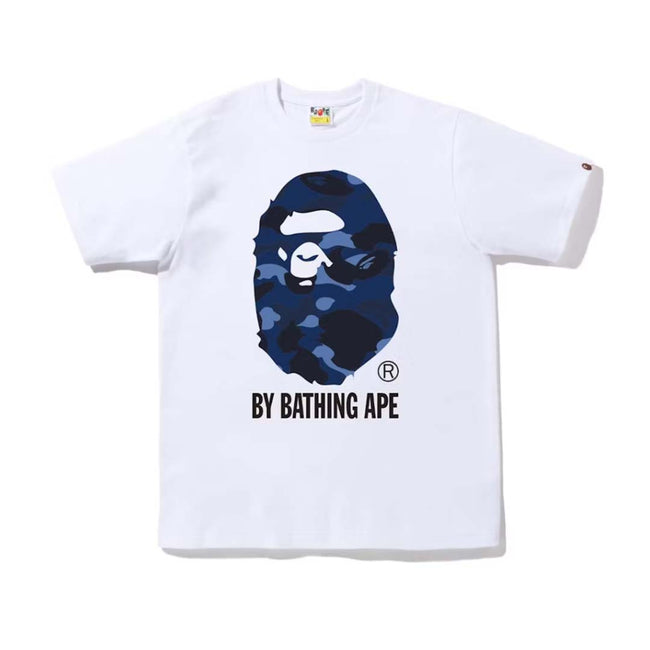 BAPE Color Camo By Bathing Ape Tee White Navy Hover Image