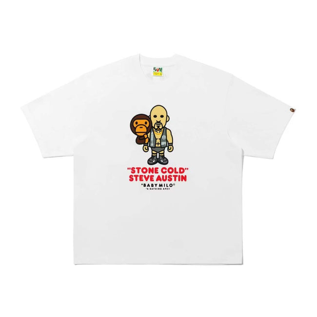 BAPE Stone Cold Steve Austin Tee White Hover Image