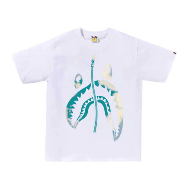 BAPE Tie Dye Twist Shark Tee White Blue Hover Image