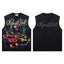 MAJESTIK Faith Graphic Studded Tank Top