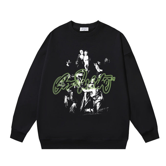 Off-White Graphic Artwork Sweatshirt Black Hover Image