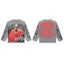 Vintage Washed Robot Graphic Oversized Long Sleeve T-Shirt