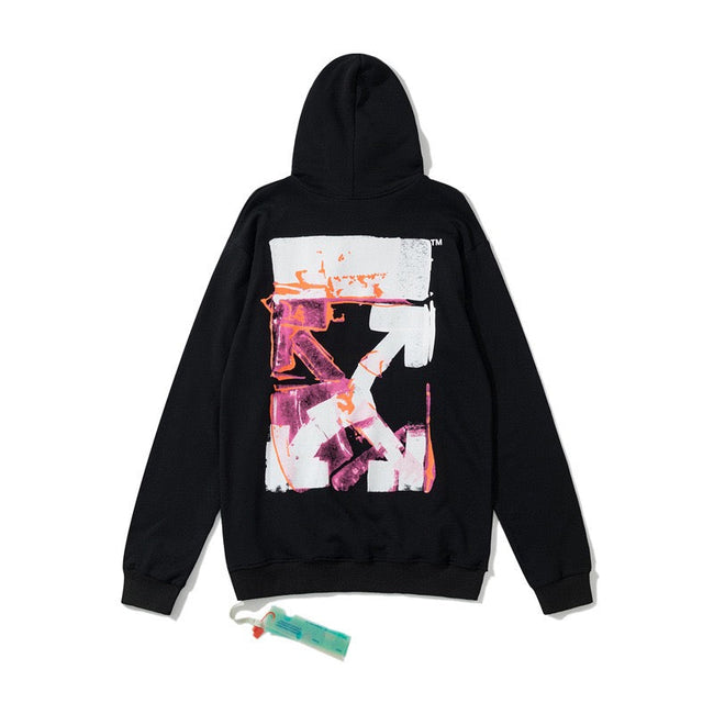 Off-White Black Abstract Arrow Hoodie Main Image