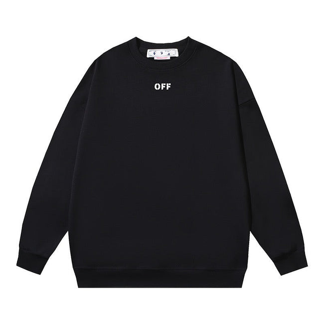 Off-White Minimal Logo Sweatshirt Black Hover Image