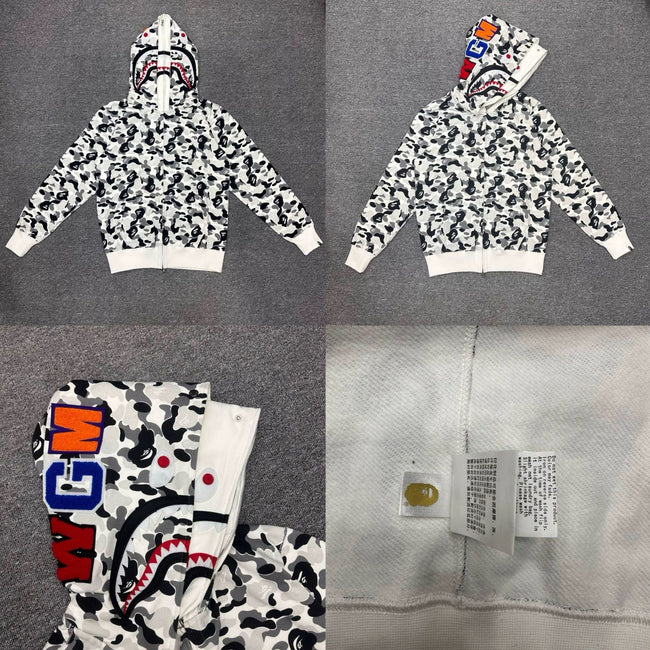 BAPE Shark Full Zip Hoodie Camo Edition Hover Image