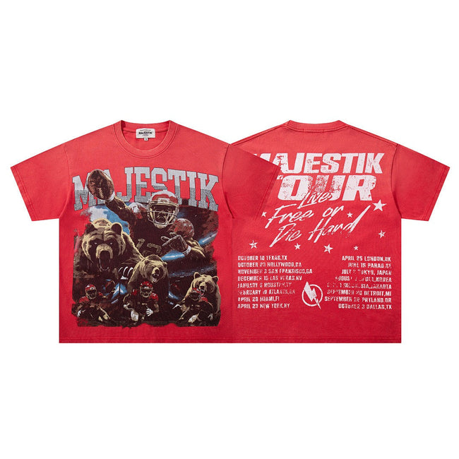 MAJESTIK Football Sports Graphic T-Shirt Hover Image