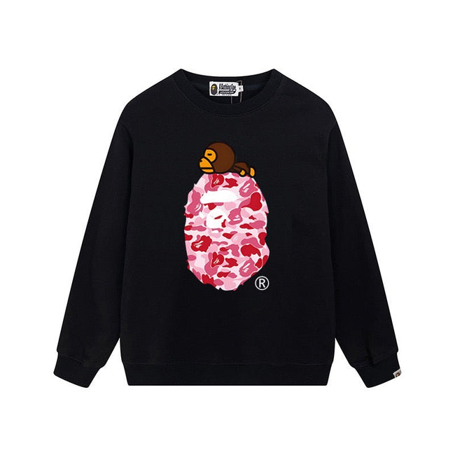 A BATHING APE Camo Ape Head Crewneck Sweatshirt Hover Image