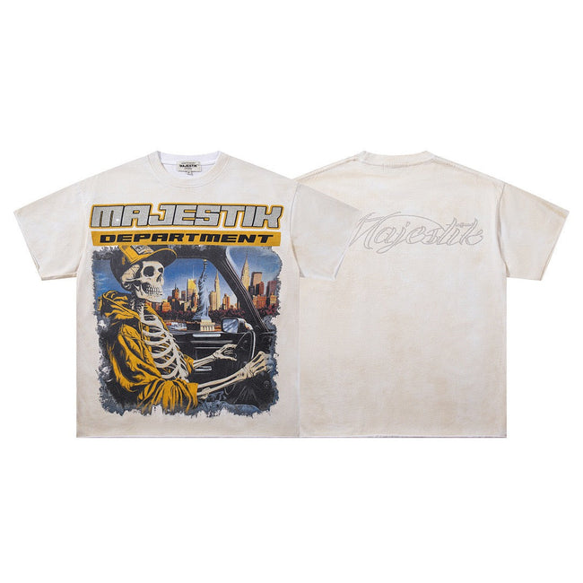 MAJESTIK Skeleton City Tee Hover Image