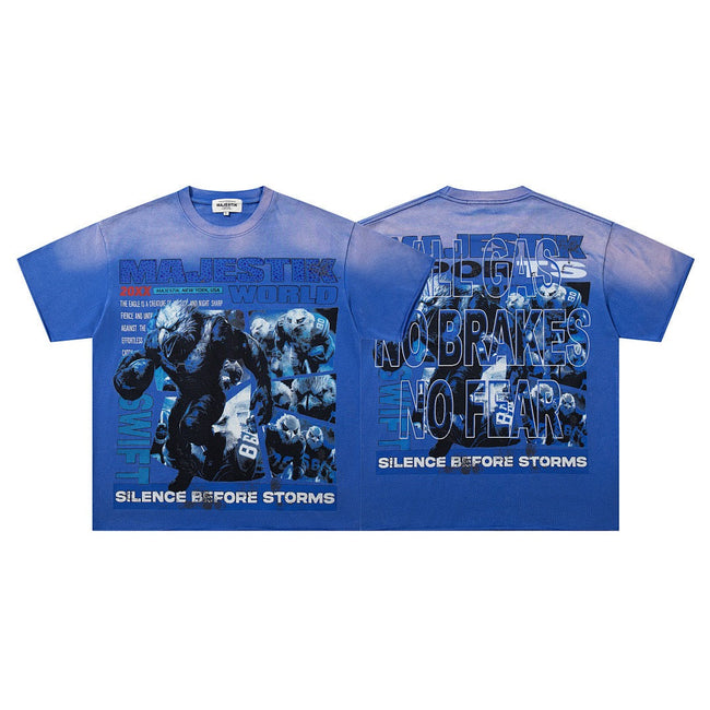 MAJESTIK Graphic Streetwear Vintage T-Shirt Hover Image