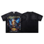 MAJESTIK Fire Dept Vintage Graphic T-Shirt