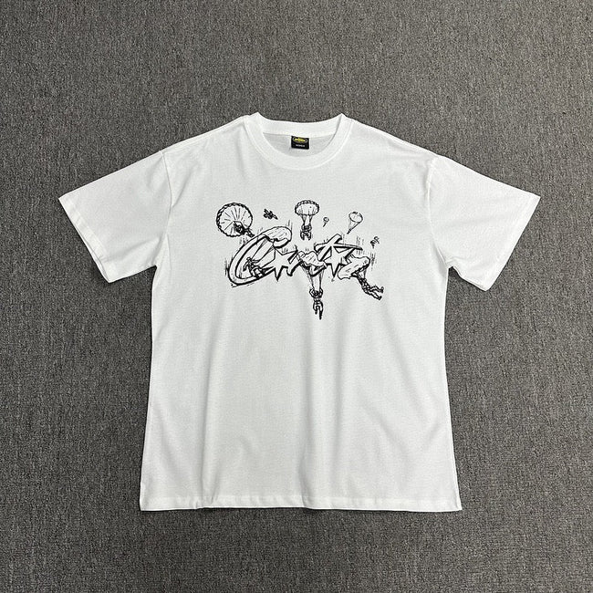 Vintage Graphic Print Streetwear T-Shirt Unisex Oversized Casual Cotton Tee Main Image