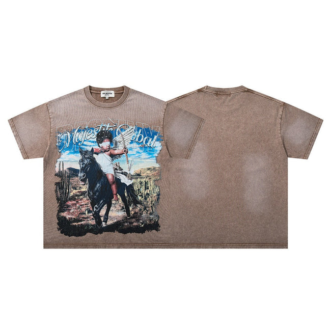 MAJESTIK Cowboy Graphic Tee Hover Image