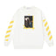OFF WHITE Painting Arrow Crewneck Sweatshirt White
