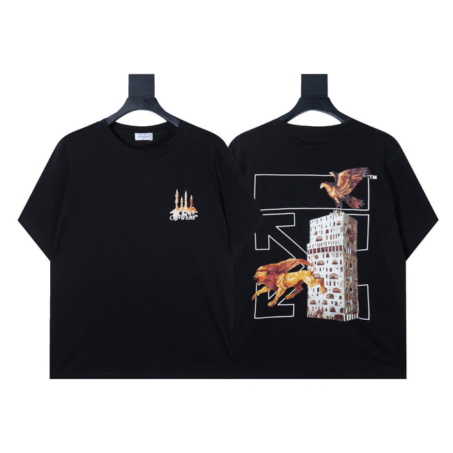 Off-White Eagle Graphic T-Shirt Black Hover Image