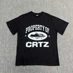 Black Graphic Print T-Shirt Unisex Streetwear Casual Short Sleeve Tee