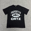 Black Graphic Print T-Shirt Unisex Streetwear Casual Short Sleeve Tee