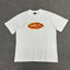 Red Yellow Graphic Print White T-Shirt Unisex Streetwear Casual Short Sleeve Tee