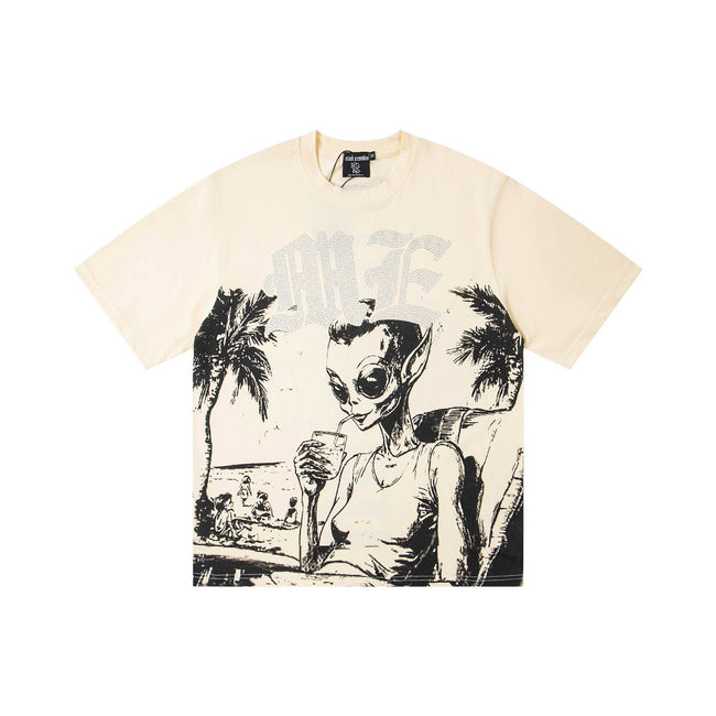 EMOTION Alien Beach Graphic T-Shirt Hover Image